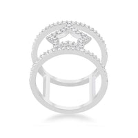 Nailey 0.75 ct Crystal Rhodium Star Ring