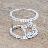 Nailey 0.75 ct Crystal Rhodium Star Ring