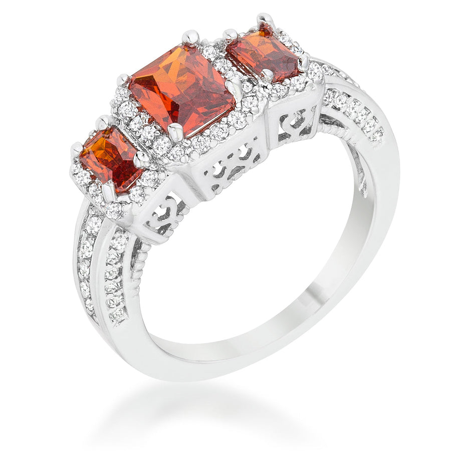 Rita 2.3ct Garnet Crystal Trio Ring