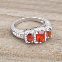 Rita 2.3ct Garnet Crystal Trio Ring