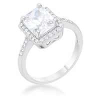 Ariana 2.95ct Crystal Rhodium Ring