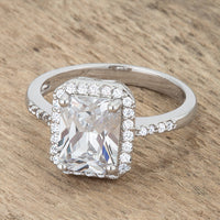 Ariana 2.95ct Crystal Rhodium Ring