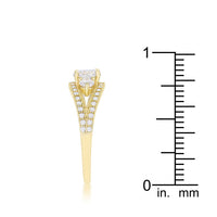 Genna Delicate Classic Goldtone Ring with Crystal