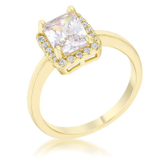 Mariane 2ct CZ Gold Classic Ring