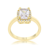 Mariane 2ct Crystal Gold Classic Ring