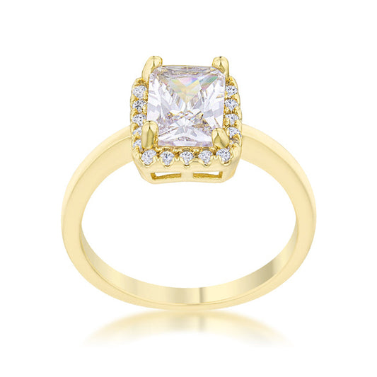Mariane 2ct CZ Gold Classic Ring