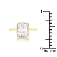 Mariane 2ct Crystal Goldtone Classic Ring
