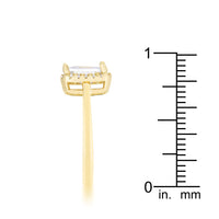 Mariane 2ct Crystal Gold Classic Ring