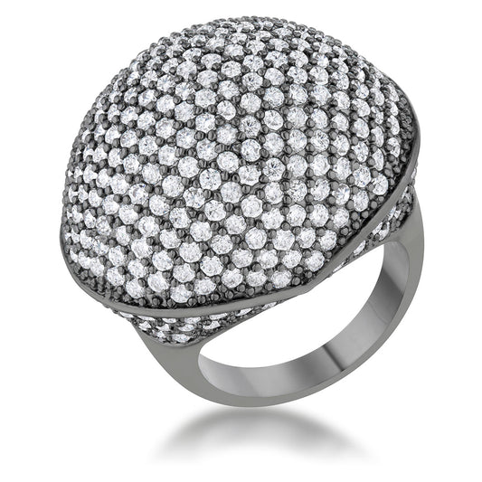 Dara Hematite Dome Cocktail Ring