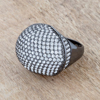 Dara Hematite Dome Cocktail Ring