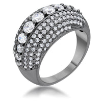Krista 1.5ct Crystal Hematite Cocktail Ring