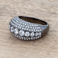 Krista 1.5ct Crystal Hematite Cocktail Ring