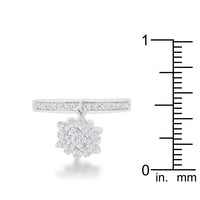 Snowflake Pavé Crystal Rhodium Charm Band