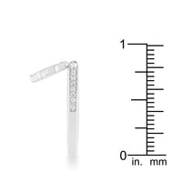 Snowflake 0.35ct Crystal Rhodium Charm Band Ring