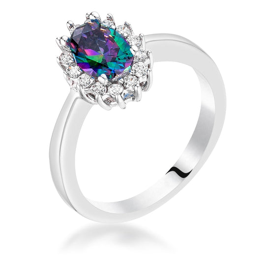 Mystic Petite Oval Cubic Zirconia Ring
