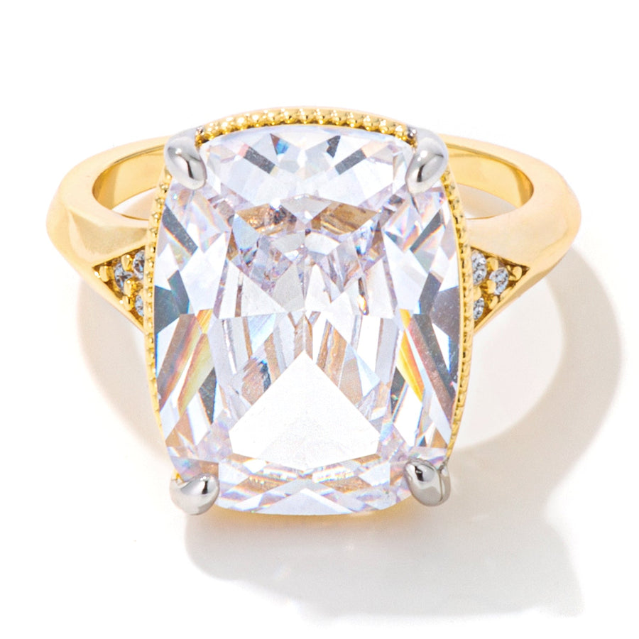 Golden Era Two-Tone Engagement Ring