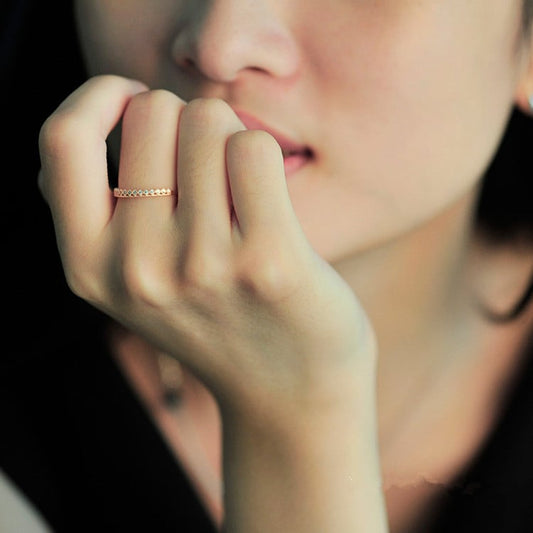 Sterling Silver Cubic Zirconia Wedding Engagement Ring