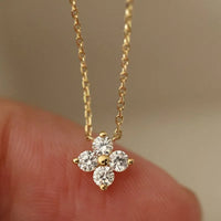 Sterling Silver Flower Pendant Necklace