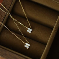 Sterling Silver Flower Pendant Necklace