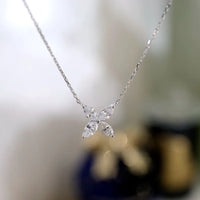 Sterling Silver Flower Pendant Necklace