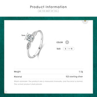 Sterling Silver Round Classic Ring