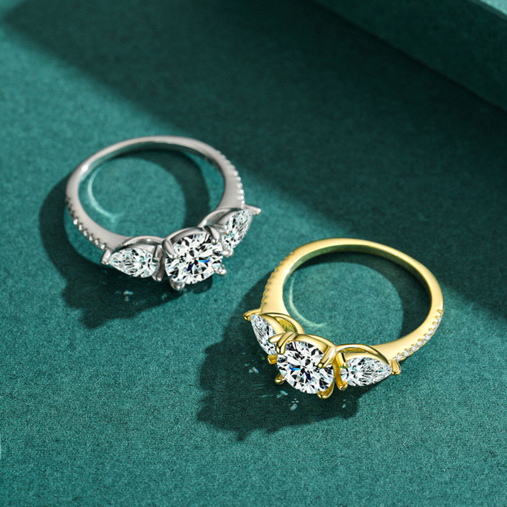 Cubic Zirconia Engagement Ring in Sterling Silver