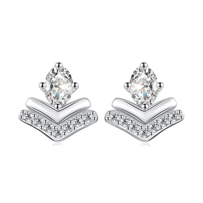 Sterling Silver Exquisite Stud Earrings