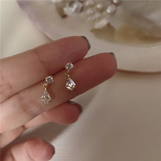 Sterling Silver Wedding Drop Earrings