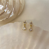 Sterling Silver Wedding Drop Earrings