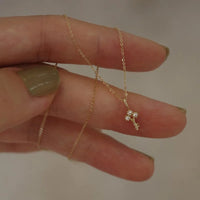 Gold Plated Sterling Silver Mini Key Necklace