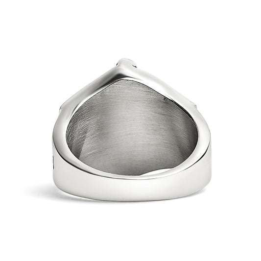 Detailed Jesus Cross Stainless Steel Ring