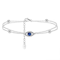 Sterling Silver Evil Eye Bracelet