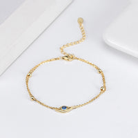 Sterling Silver Evil Eye Bracelet