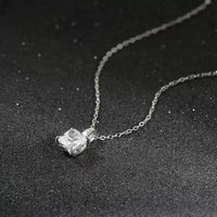 Sterling Silver 8A Cubic Zirconia Necklace