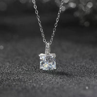 Sterling Silver 8A Cubic Zirconia Necklace