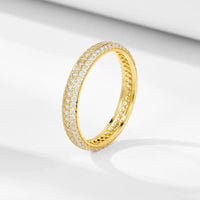 Sterling Silver Cubic Zirconia Eternity Ring