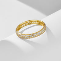 Sterling Silver Cubic Zirconia Eternity Ring