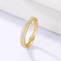 Sterling Silver Cubic Zirconia Eternity Ring