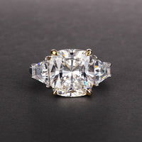 Masculine Radiant Crystal 925 Sterling Silver Ring