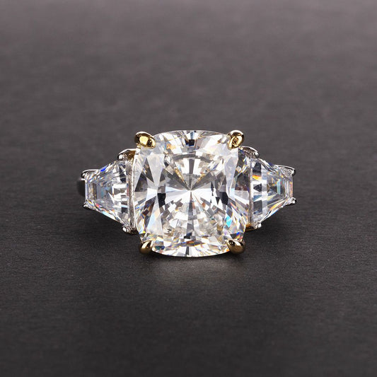 Masculine Radiant CZ 925 Sterling Silver Ring