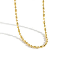 Simple Ellipse Round Bead Choker 925 Sterling Silver