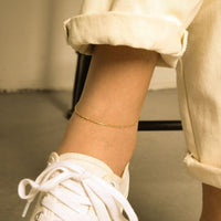 Hollow Chain 925 Sterling Silver Anklet