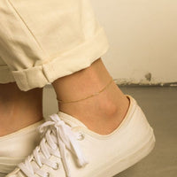 Hollow Chain 925 Sterling Silver Anklet