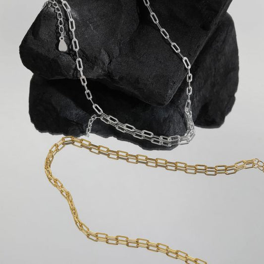 Simple Geometry Hollow Choker 925 Sterling Silver