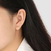 Hollow Infinite 925 Sterling Silver Stud Earrings