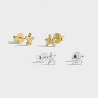 Mini Beaded Star Stud Earrings