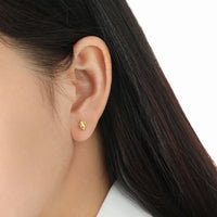 Mini Conch 925 Sterling Silver Stud Earrings