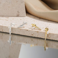 Round Shell Pearl and Crystal Sterling Silver Stud Earrings