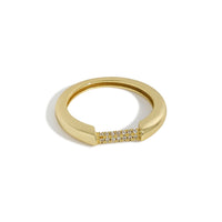 Minimalism Micro Setting Crystal Ring