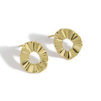 Irregular Hollow Wave 925 Sterling Silver Stud Earrings